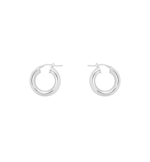 Anna + Nina Thick Plain Hoop Earrings