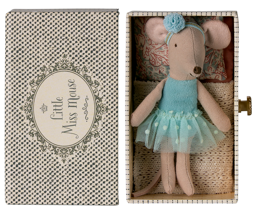 Maileg Dance mouse in daybed, Little sister