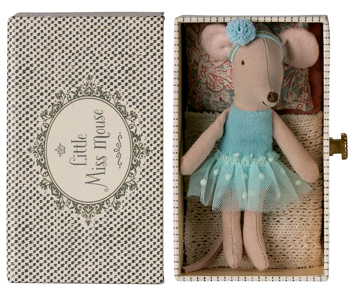 Maileg Dance mouse in daybed, Little sister