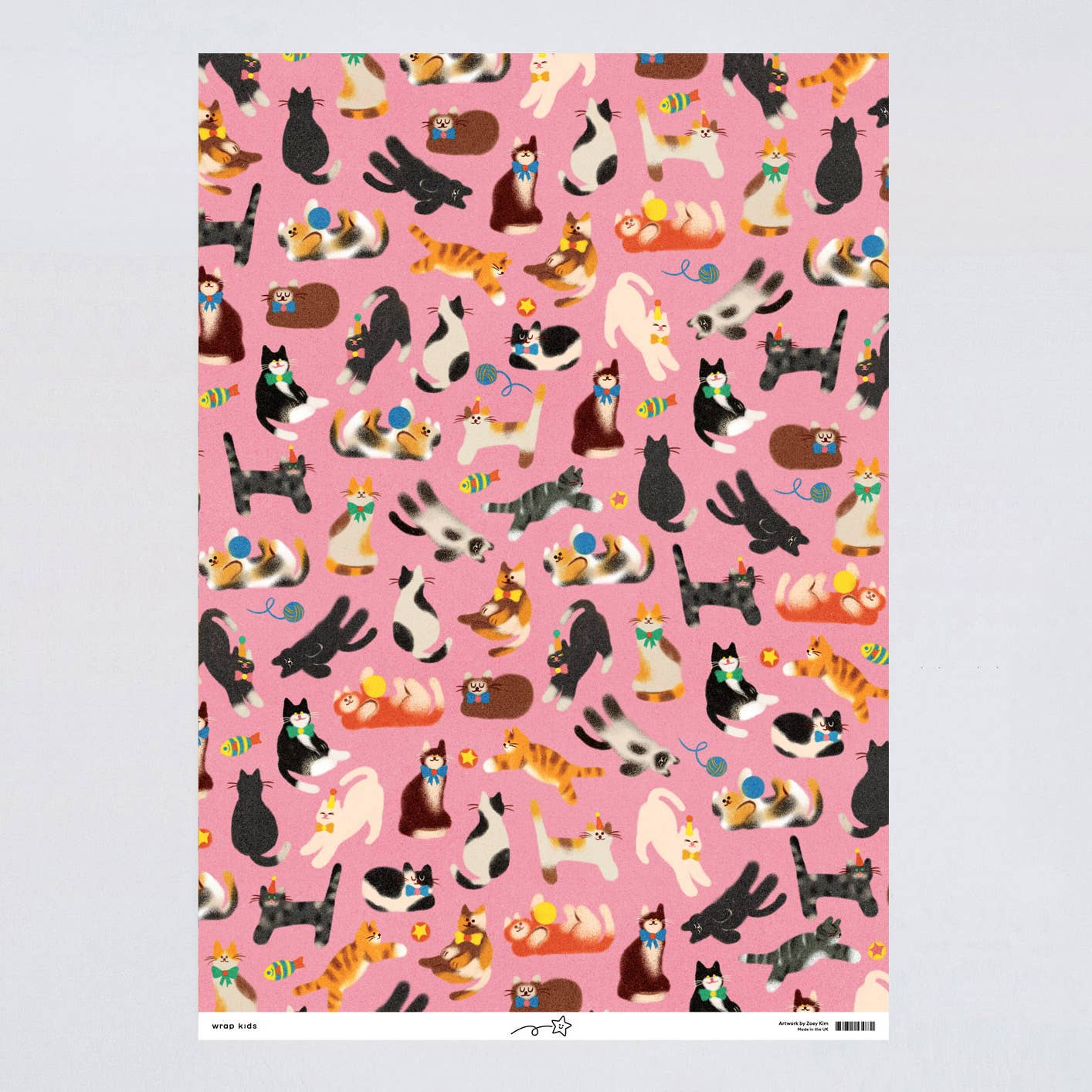 Cats Kids Gift Wrap