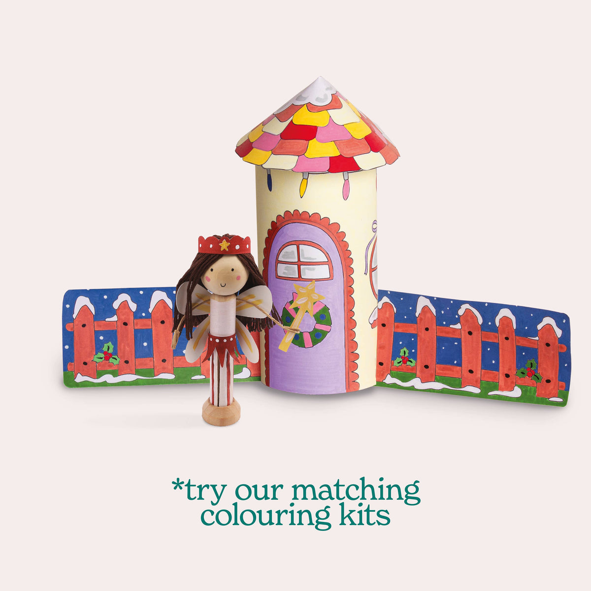 Make Your Own Christmas Fairy Craft Kit - Wooden Gift Set