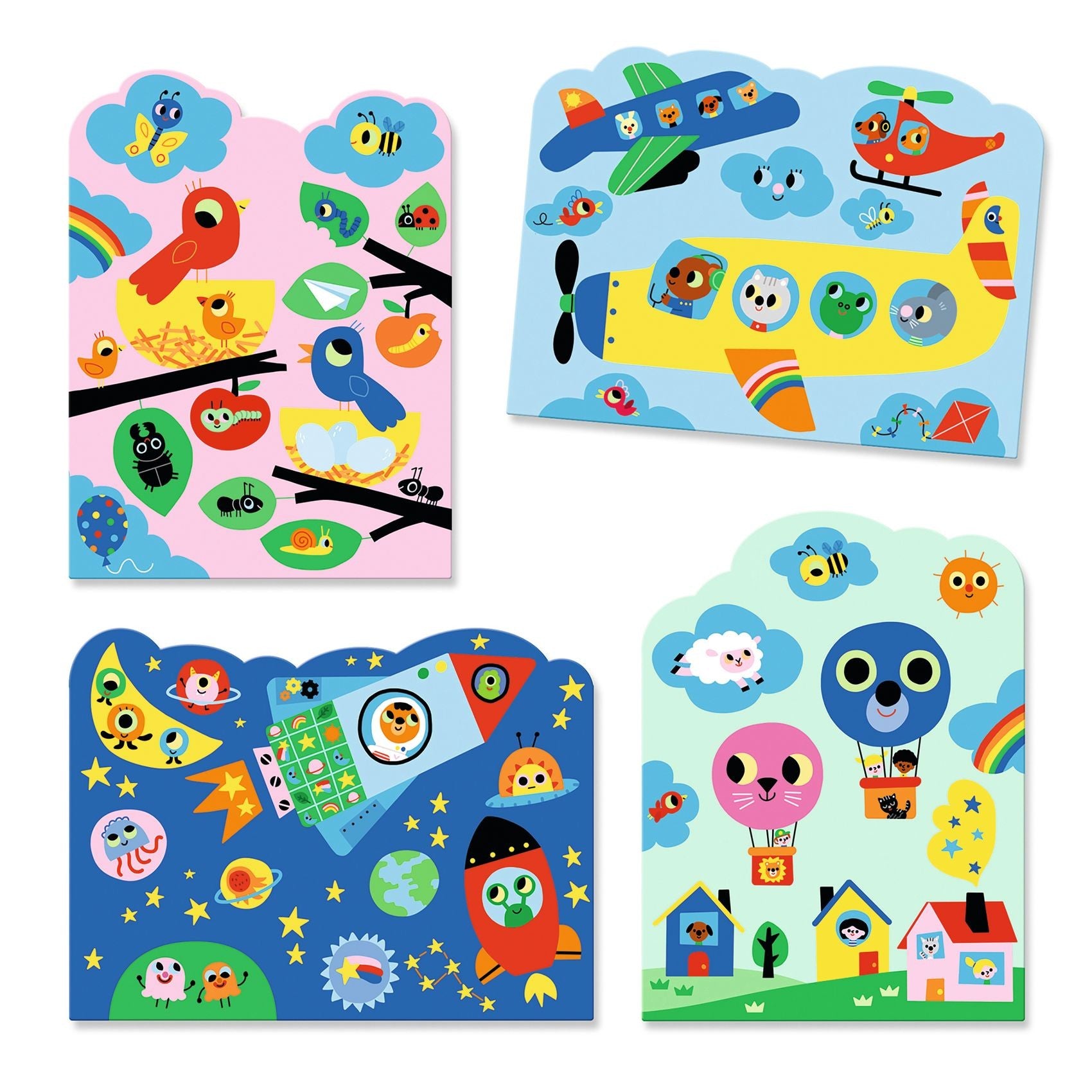 Djeco Magic Colouring Set - Hidden In The Sky
