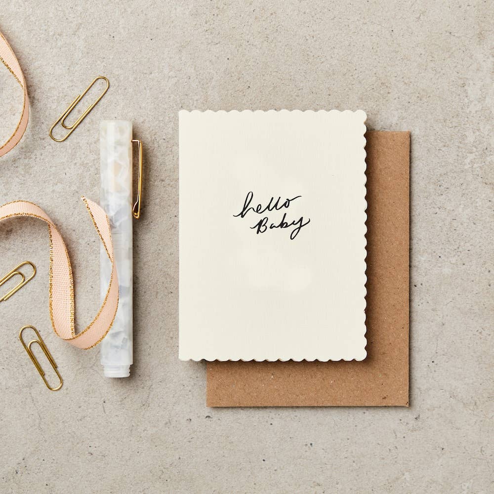 Hello Baby A7 New Baby Card