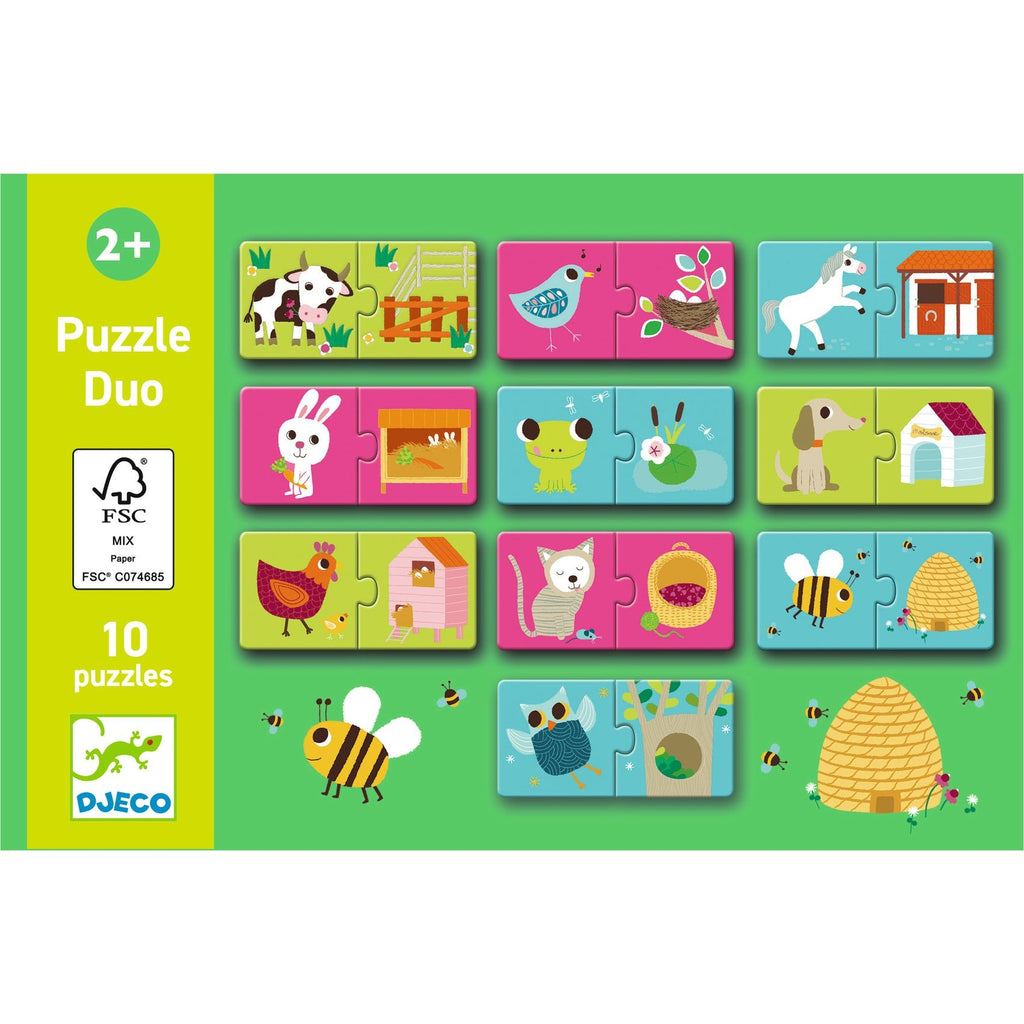Djeco Duo Habitat Puzzle