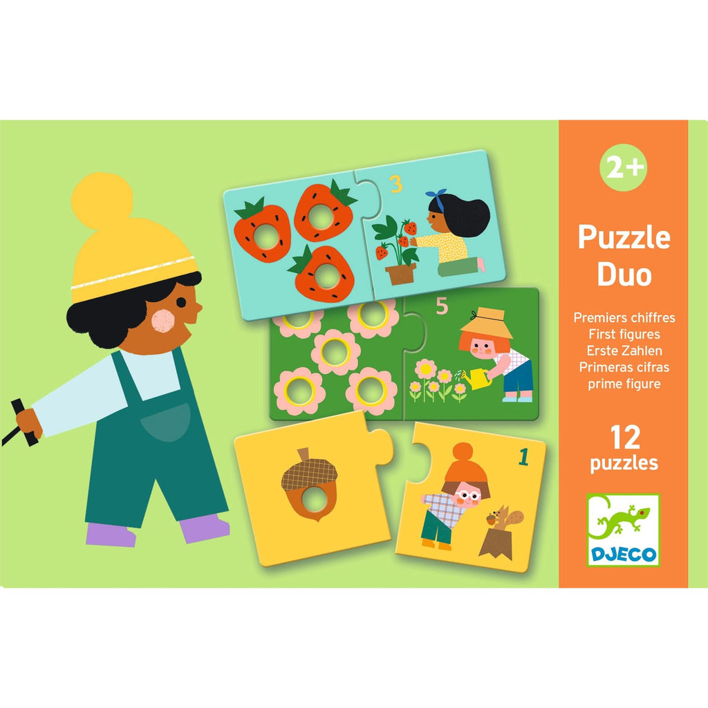 Djeco 12 Duo Puzzles - First Figures