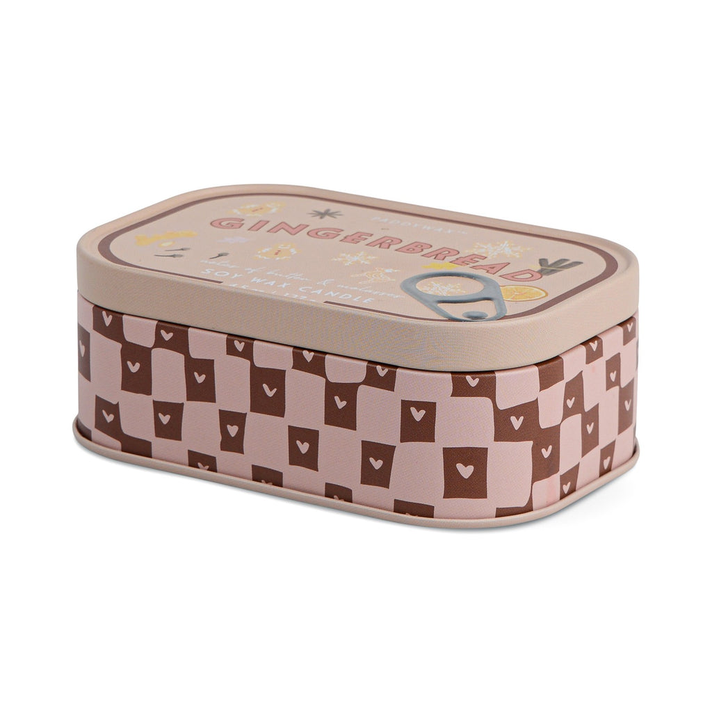 Paddywax Bistro 4.5oz/127g Gingerbread Printed Tin Candle - Gingerbread
