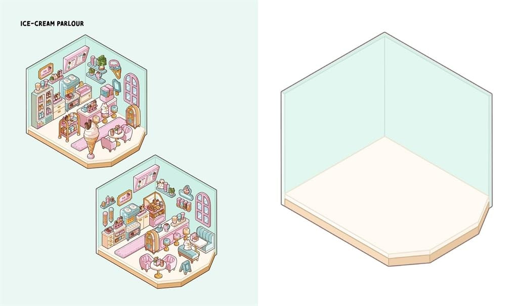 CUTE N COZY STICKER THERAPY: COZY TOWN (SKITTLEDOG) (PB)