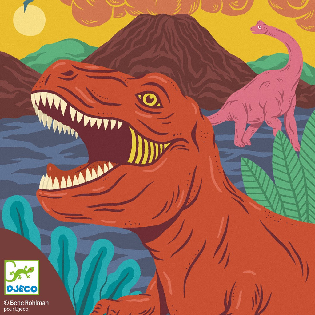 Djeco When Dinosaurs Reigned Scratch Card Set