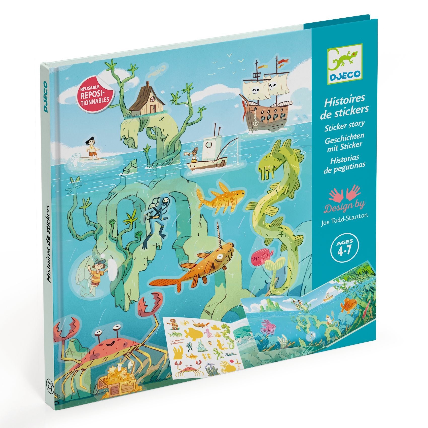 Djeco Adventures at Sea Sticker Stories
