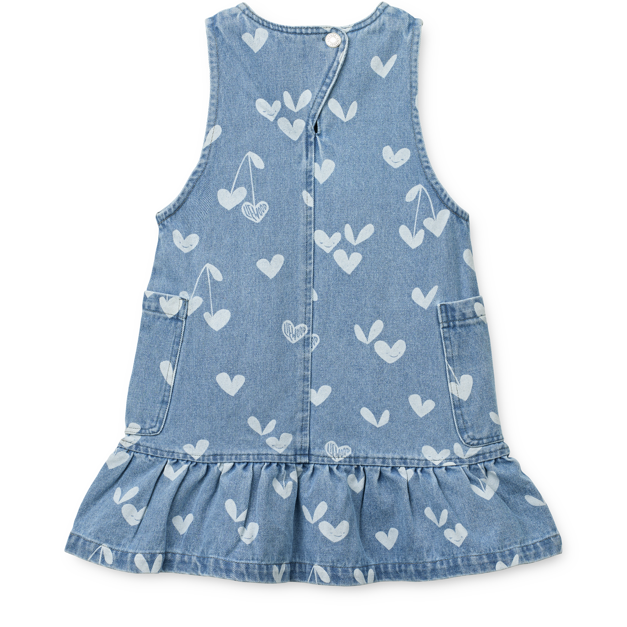 Liewood Angelica Printed Denim frill Dress