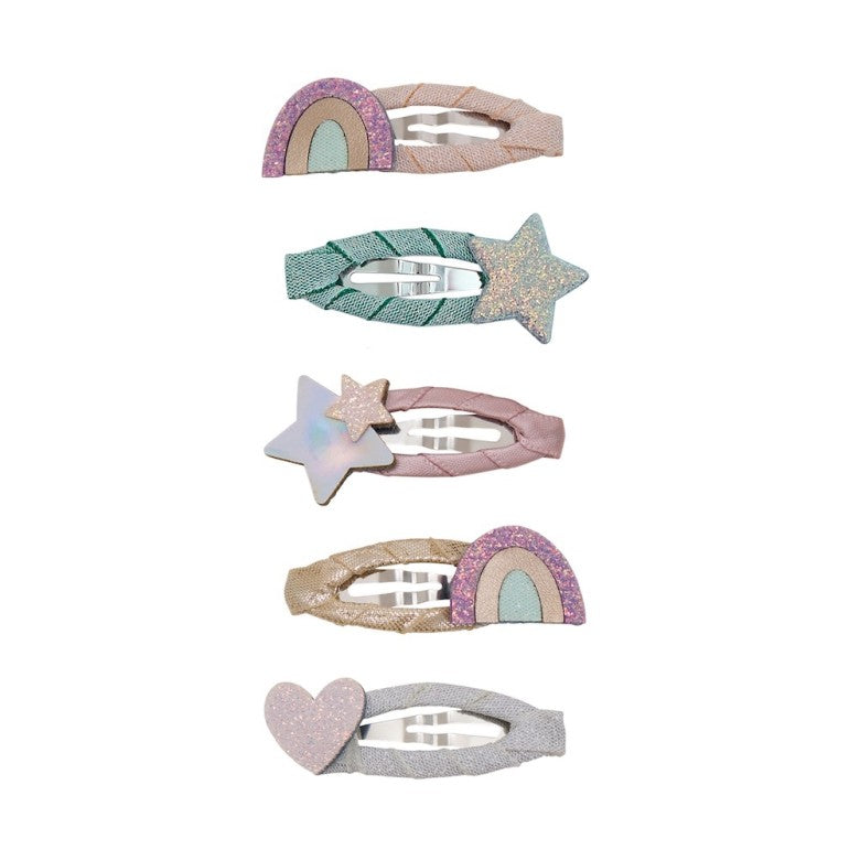 Mimi & Lula Rainbow mini hair clips