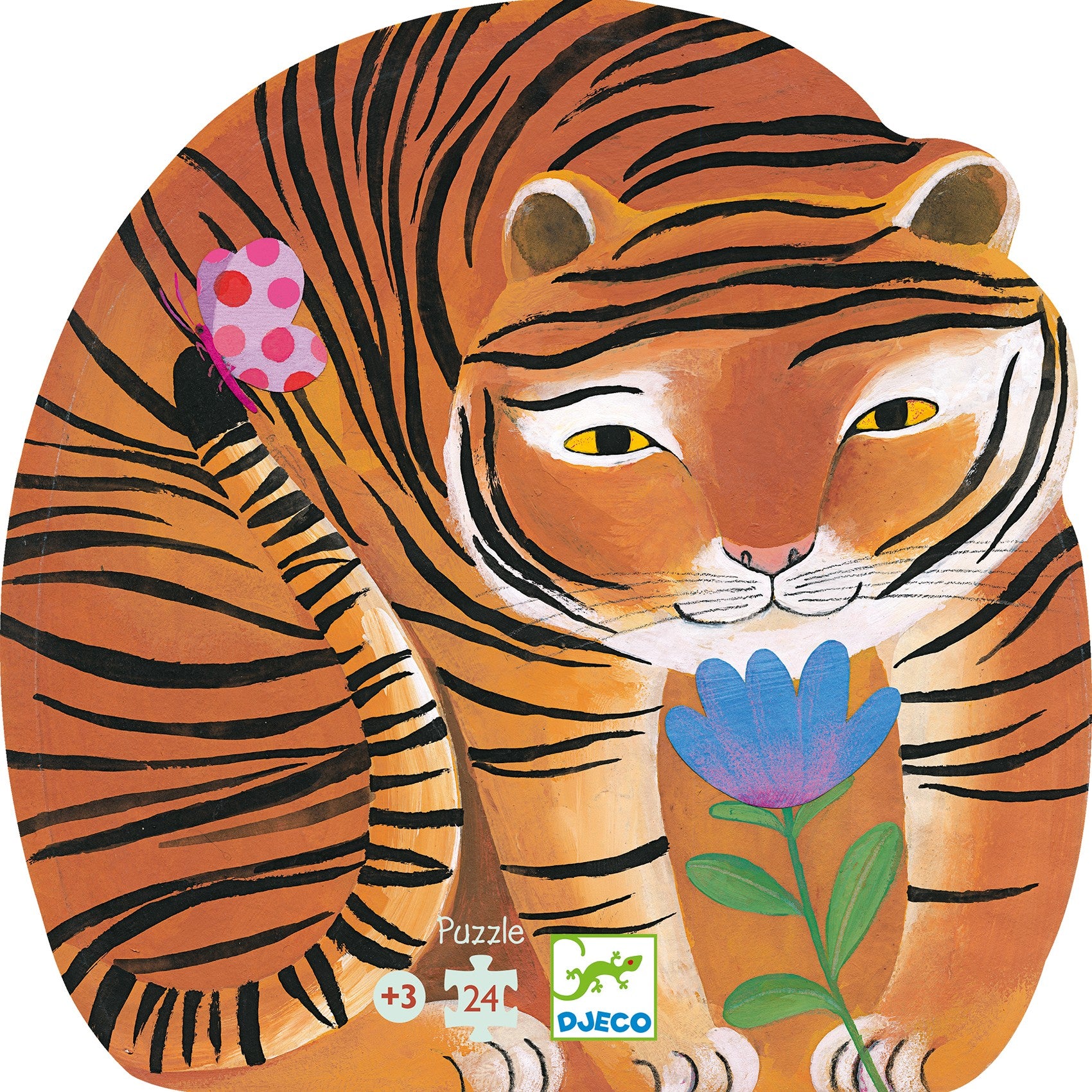 Djeco Silhouette 24 Piece Puzzle - The Tigers Walk