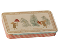 Maileg Metal box w. sliding lid - Christmas mice