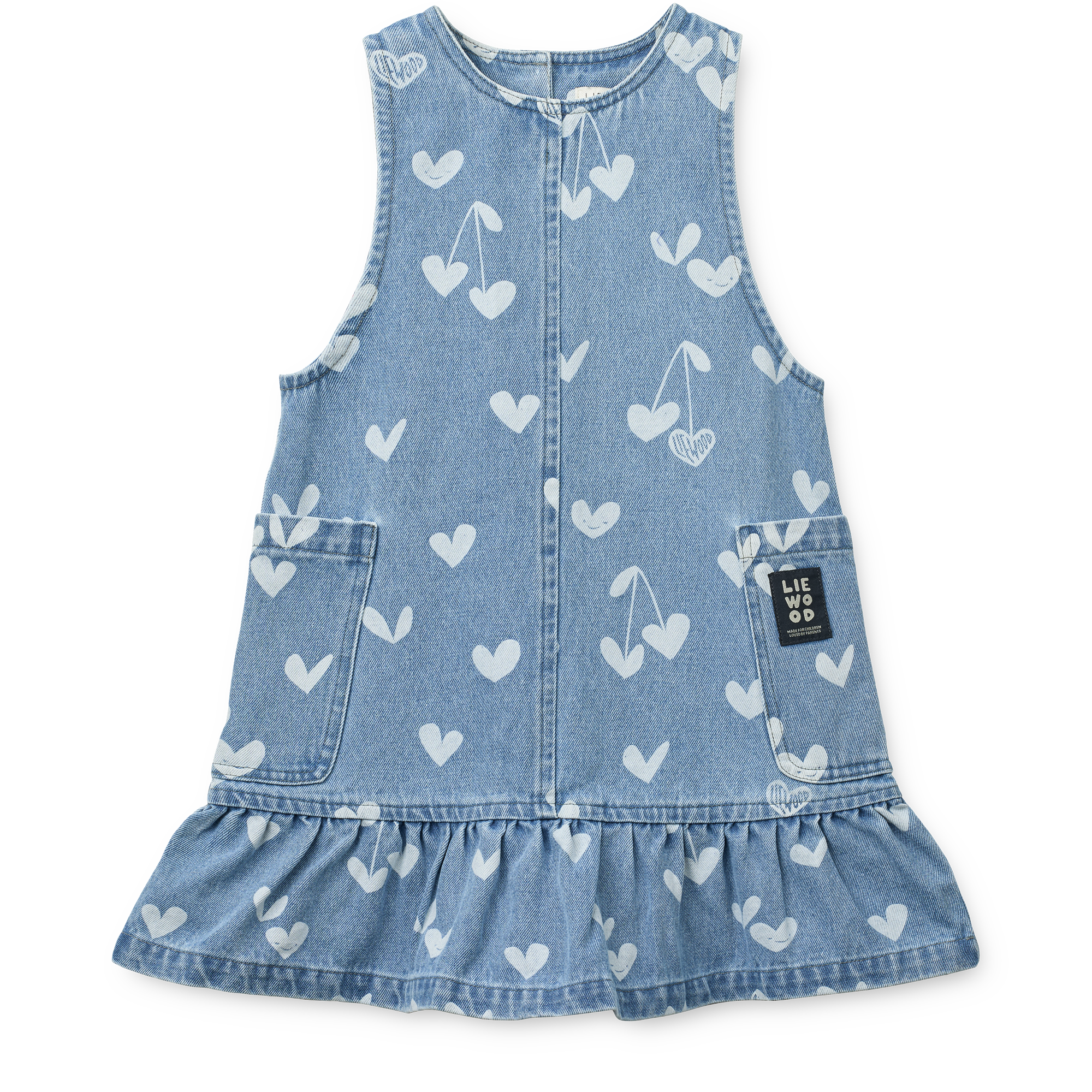 Liewood Angelica Printed Denim frill Dress