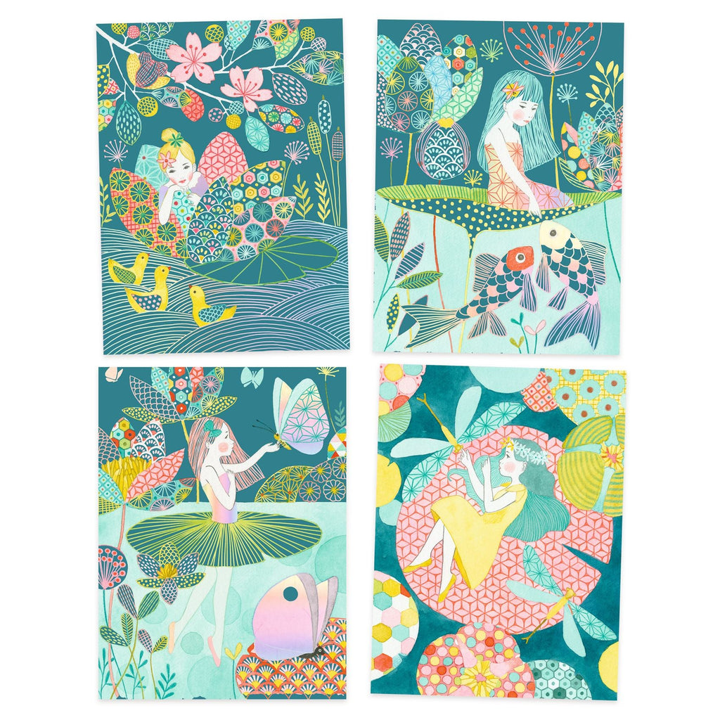 Djeco The Pond Scratch Card Set
