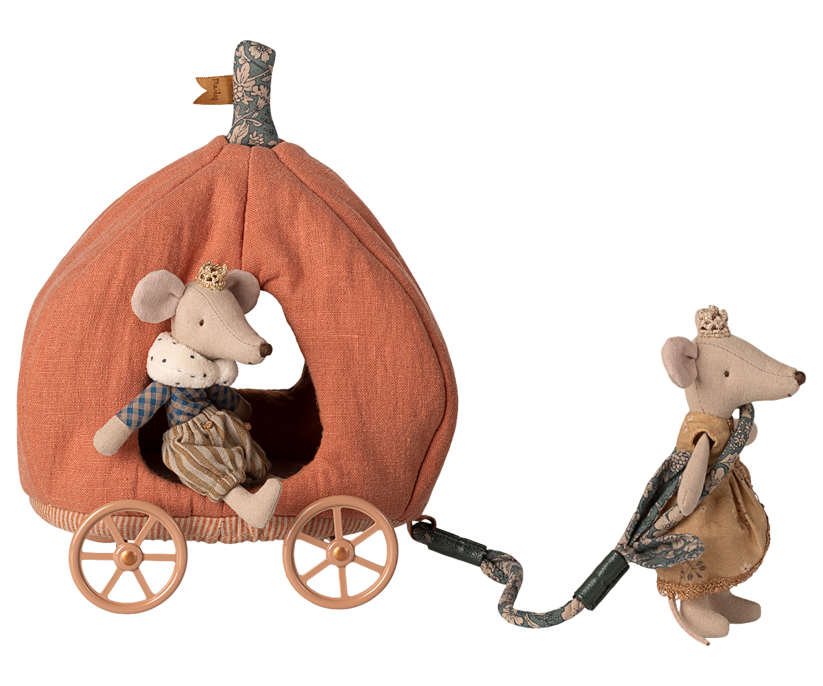 Maileg Pumpkin carriage, Mouse