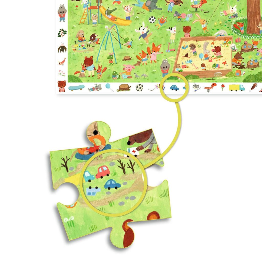 Djeco 35 Pieces Puzzle - Little Friends Garden