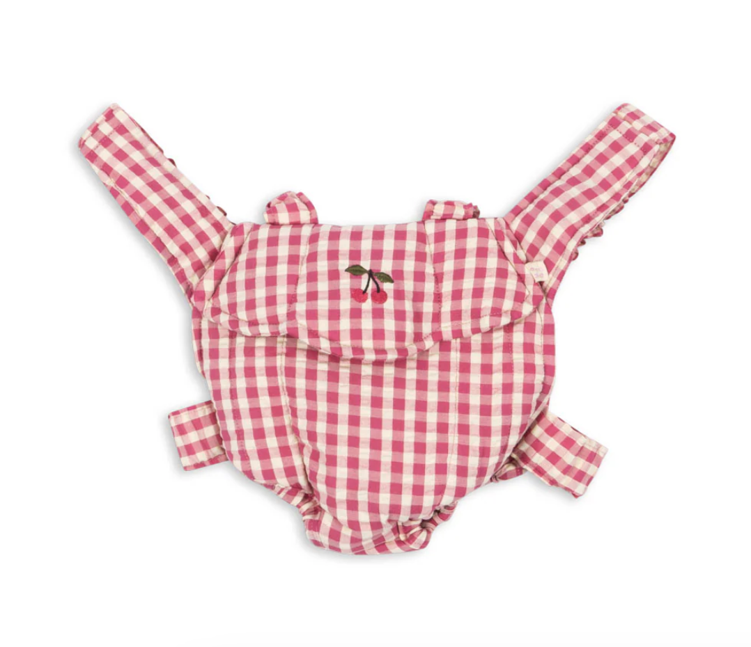 Konges Sløjd Doll Carrier - Bubblegum Check