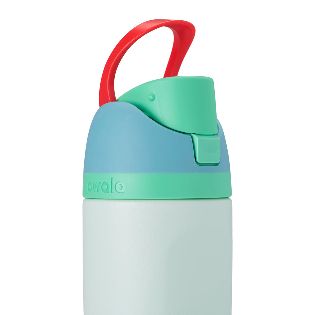 Owala Kids'FreeSip® 16oz Water Bottle Blue/Green Rainforest