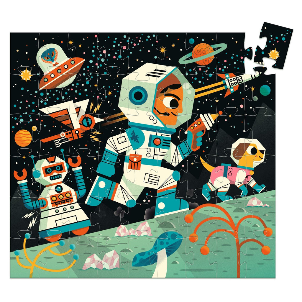 Djeco Silhouette 54 Piece Puzzle - Space Station