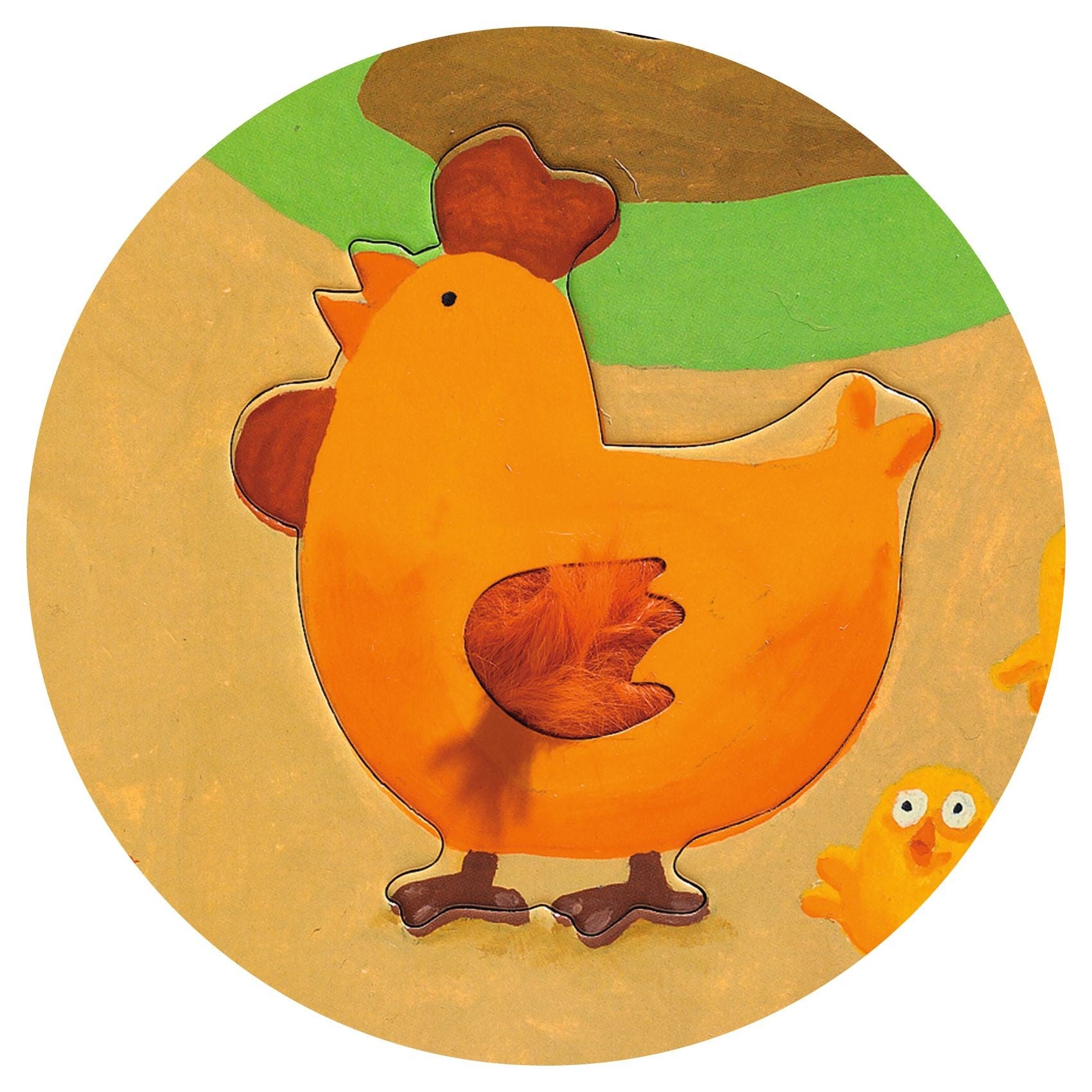 Djeco Tactile Farm Puzzle Multi
