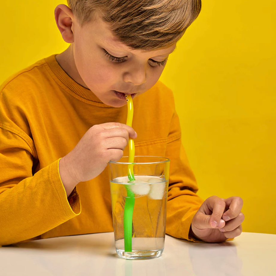 Kidoki WigglyWorm ColorChang Straws