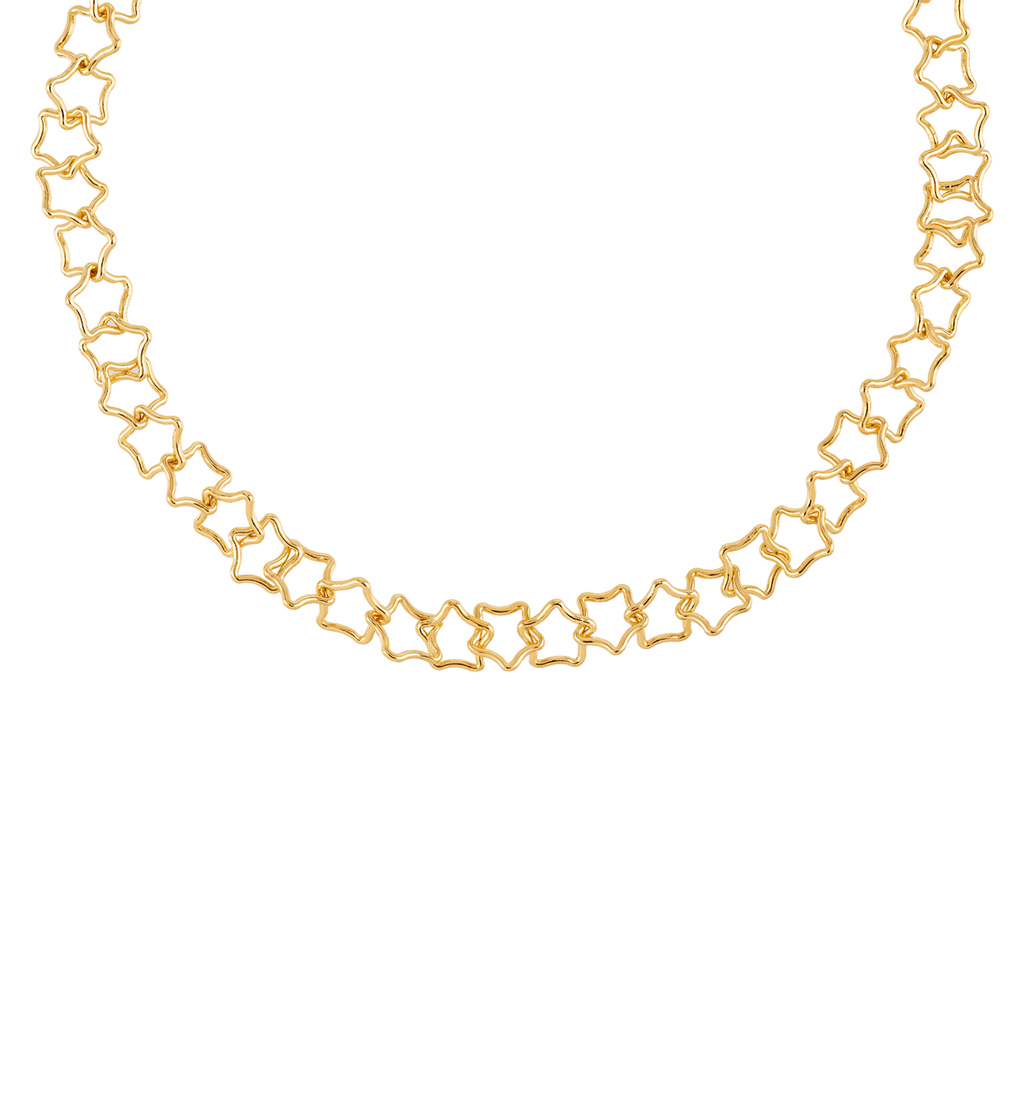 Anna + Nina Linked Chunky Stars Necklace