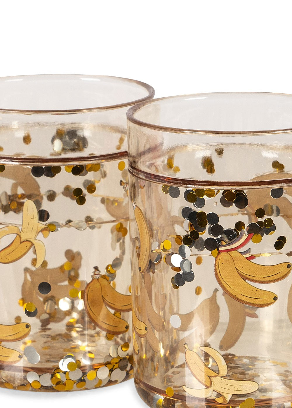 Konges Sløjd 2 pack glitter cups - Let's go Bananas