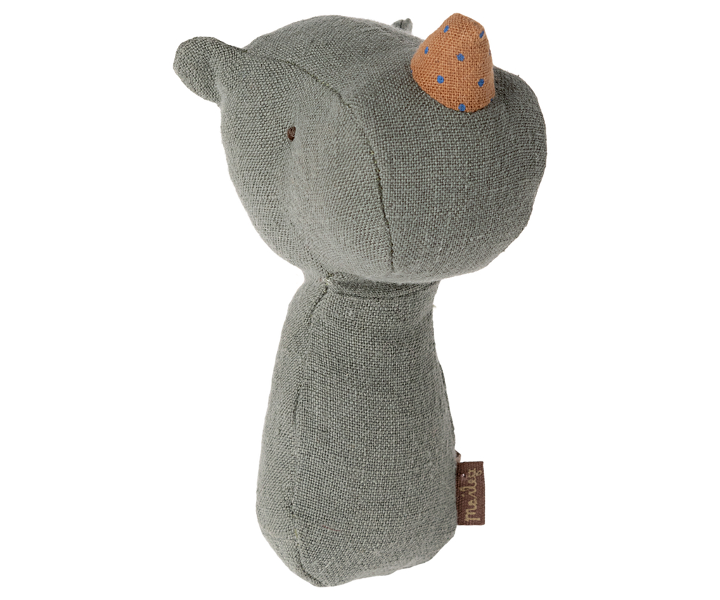 Maileg Lullaby friends, Rhino rattle - Pine