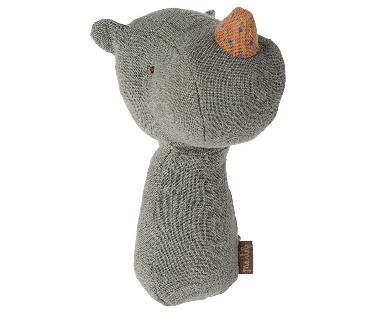 Maileg Lullaby friends, Rhino rattle - Pine